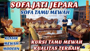Video Thumbnail: SOFA JATI JEPARA 421+2M SOFA TAMU MEWAH - KURSI TAMU MEWAH KUALITAS TERBAIK SOFA JEPARA TERBARU 2021